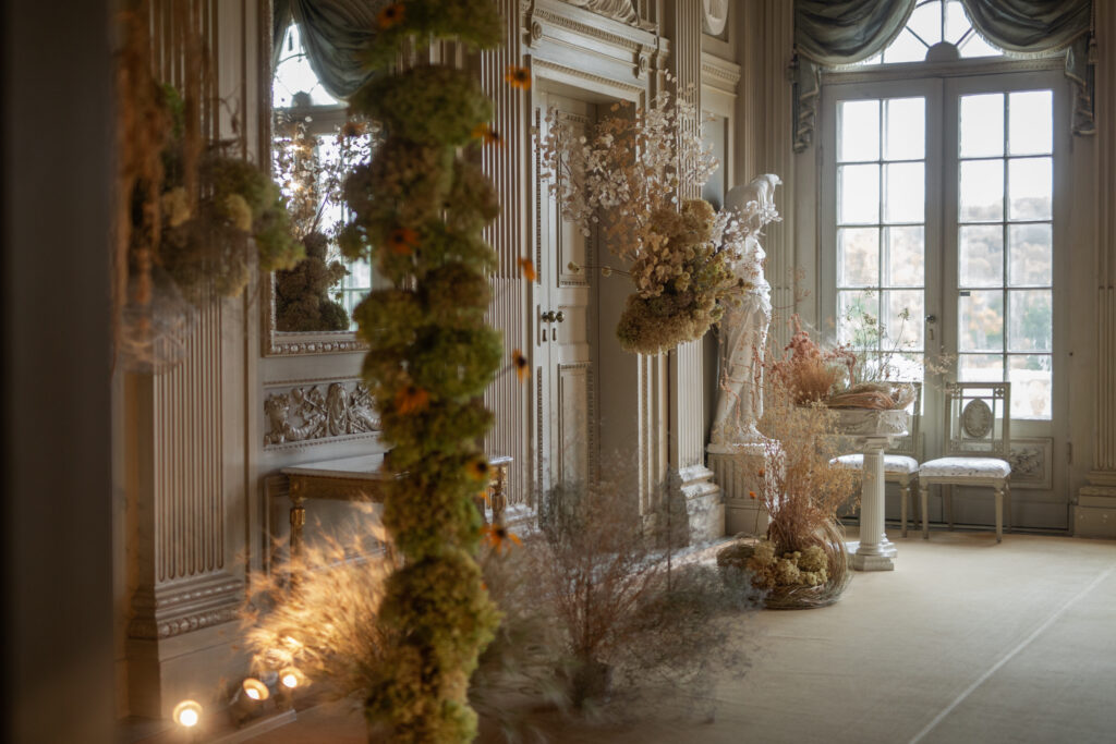 Höstsalong Gunnebo Slott blomsterinstallation